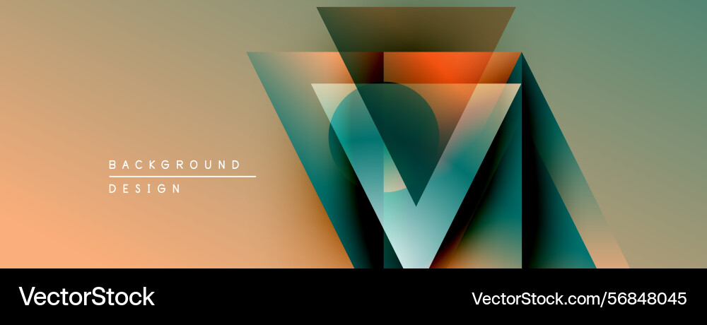 Abstract geometric design features overlapping Abstract geometric design features overlapping Vector Image