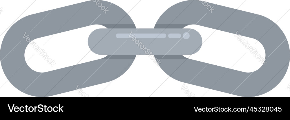 Button Kettensymbol flacher Link Button Kettensymbol flacher Link Vektorbild