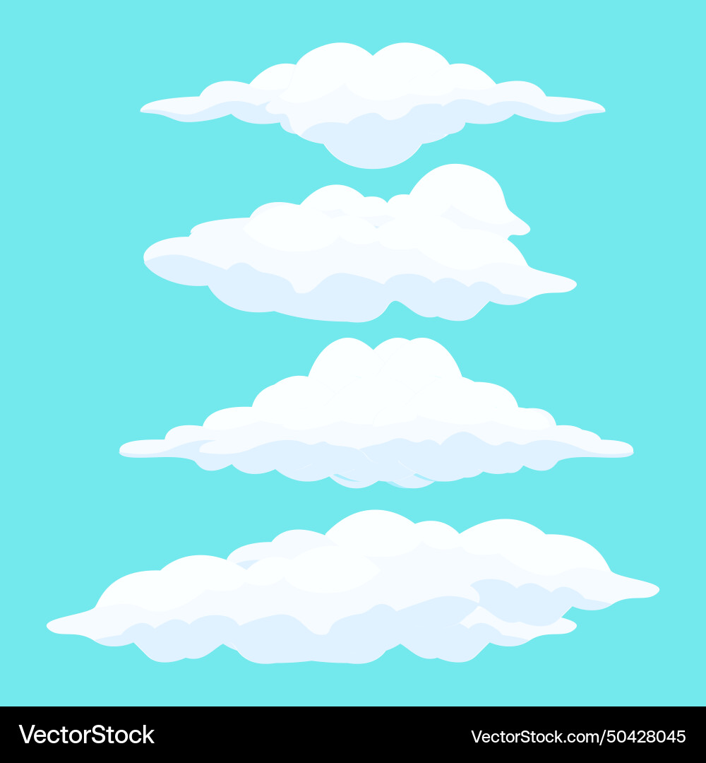 Cloud icon set design symbol template Vector Image
