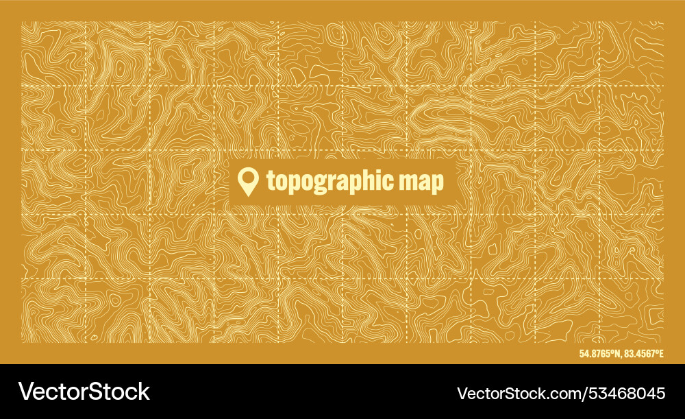 Colorful topographic map with contour lines Colorful topographic map with contour lines vector image