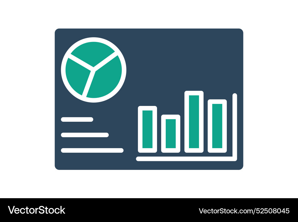 Dashboard icon related to overview solid Dashboard icon related to overview solid vector image