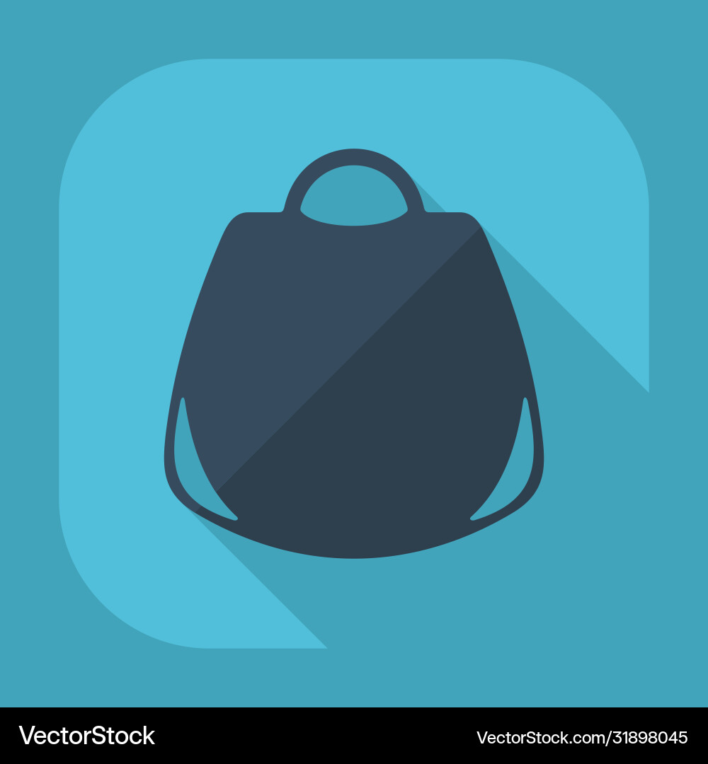 Flat modern design with shadow womans handbag Flat modern design with shadow womans handbag Vector Image