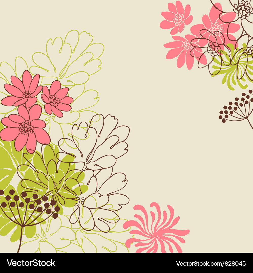 Floral Abstract Background vector image