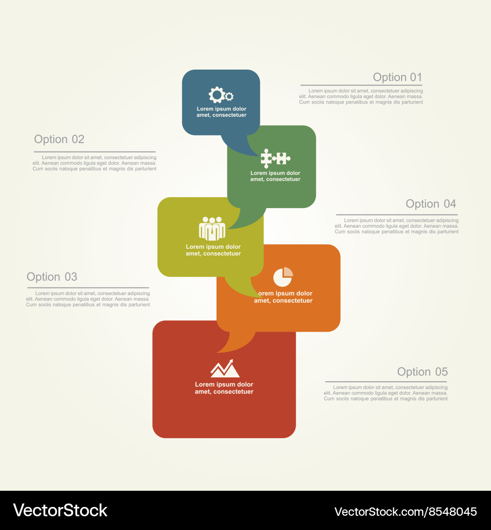 Infographic design template vector image