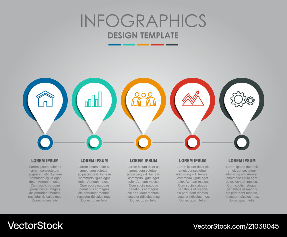 Infographic template can Infographic template can vector image