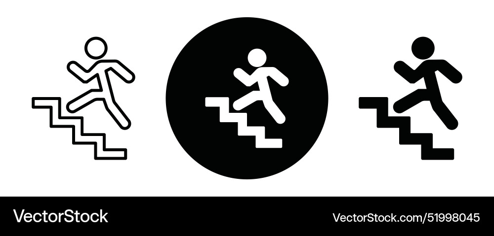 Man climbing outline icon collection or set Man climbing outline icon collection or set Vector Image