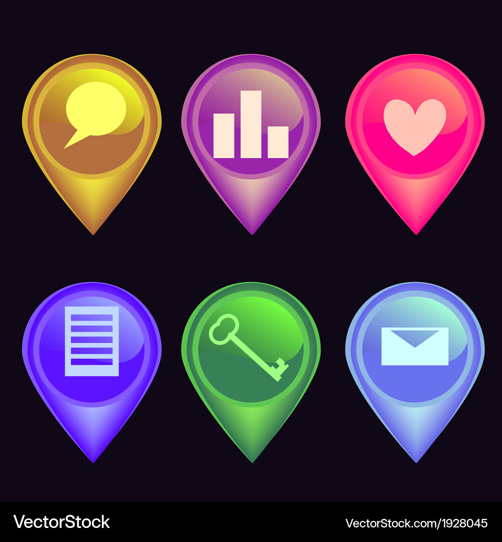 Markers set Vector Image