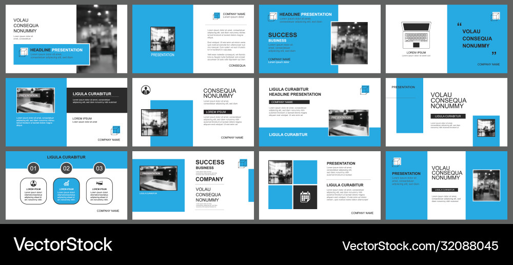 Presentation and slide layout template design Presentation and slide layout template design vector image