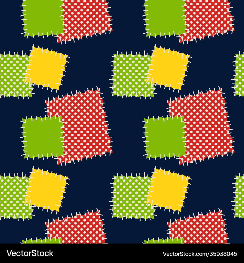Seamless background with patches Seamless background with patches vector image