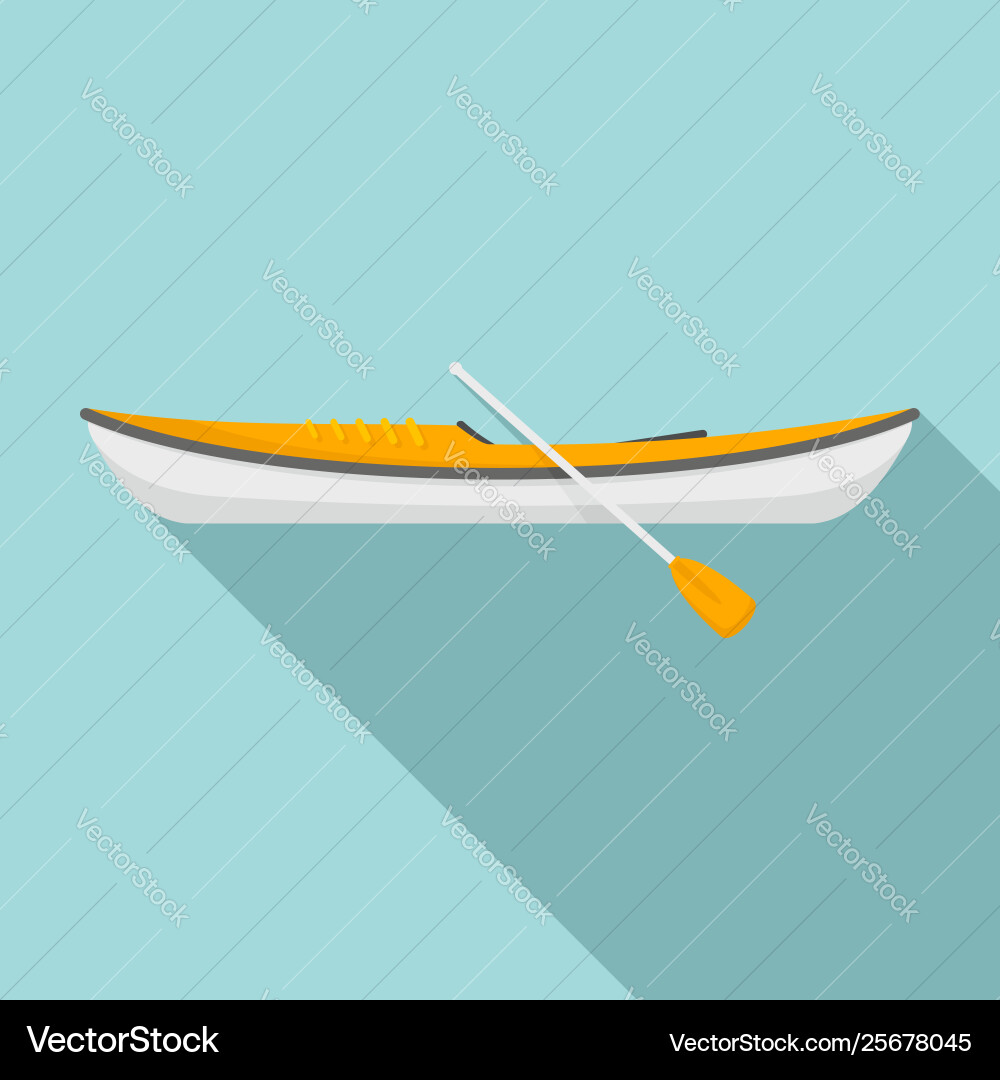 Speed kayak icon flat style Vector Image