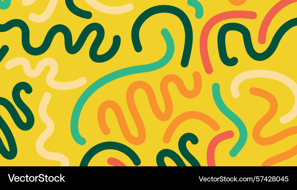 Wavy colorful squiggle background Wavy colorful squiggle background Vector Image