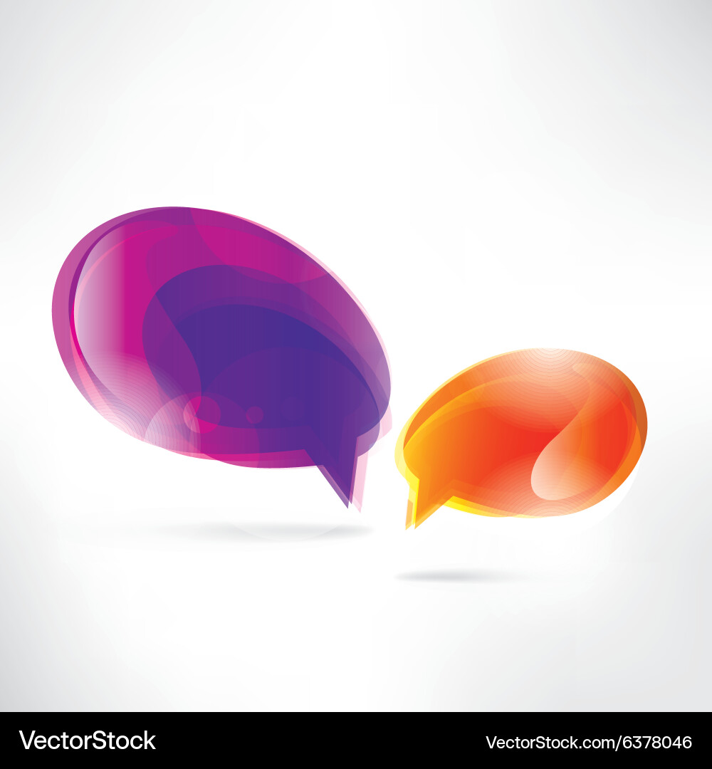 Abstract background with speech bubble Vector Image