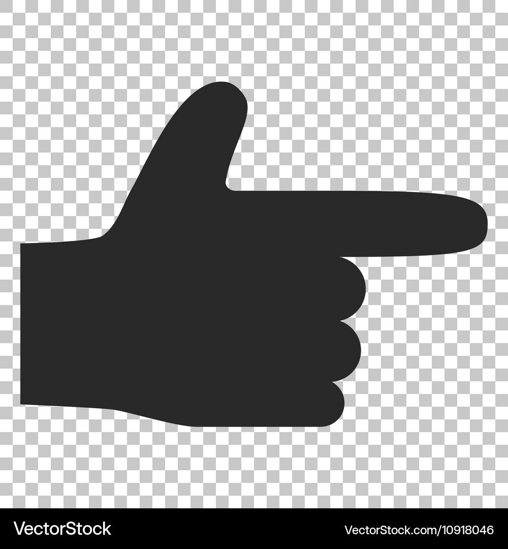 Hand pointer right icon Vector Image