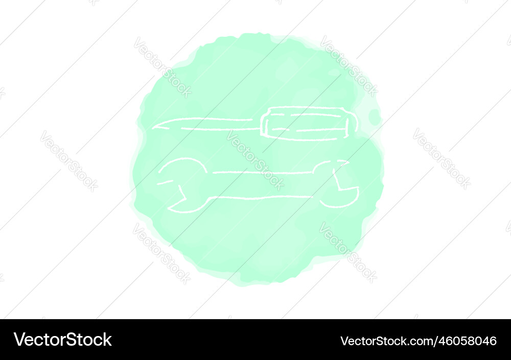 Handwritten simple icon tool Vector Image