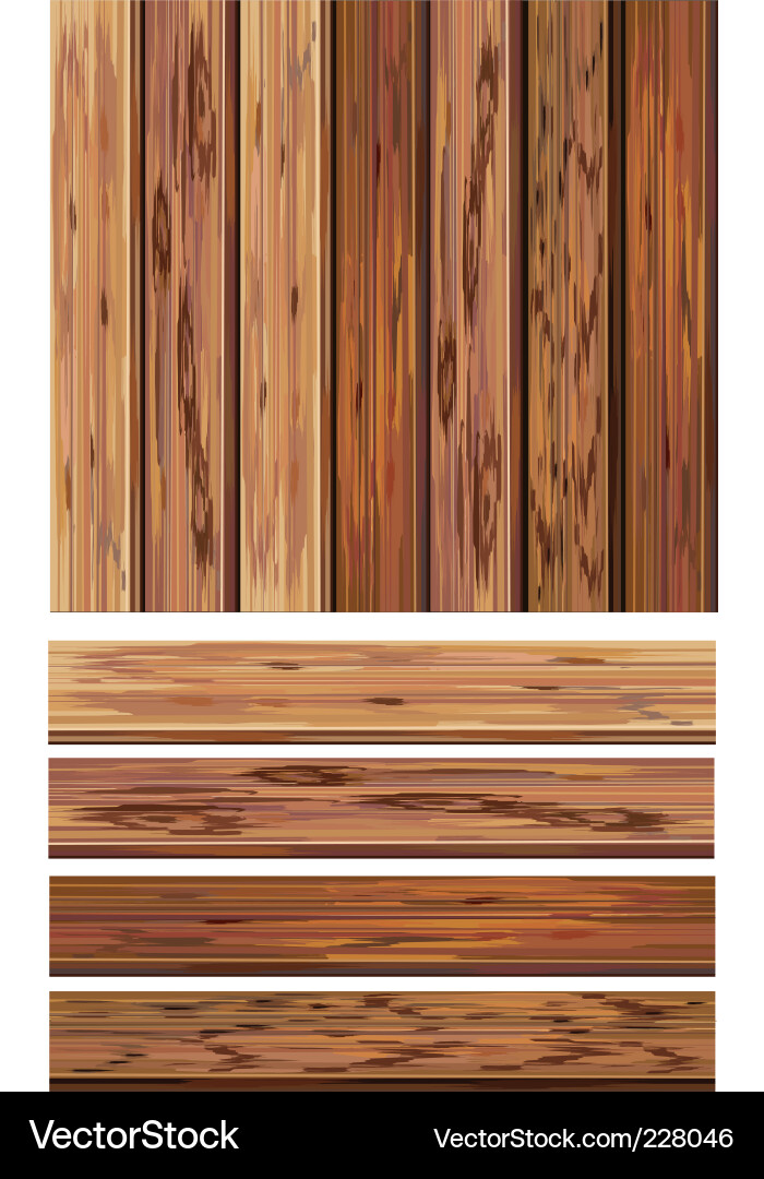 Holz Texturen & Muster Vektorbild