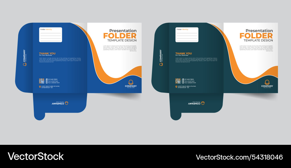 Stylish and colorful file folder design Vector Image