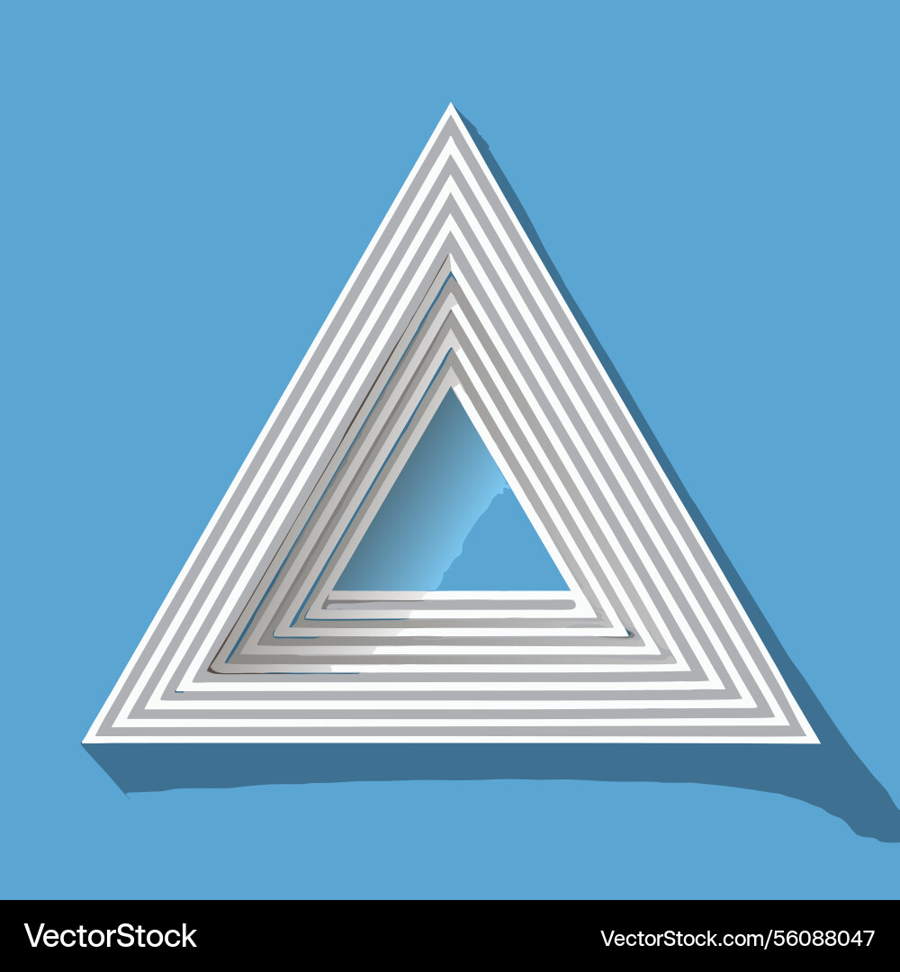 Abstract geometric triangle pattern with nested Abstract geometric triangle pattern with nested vector image