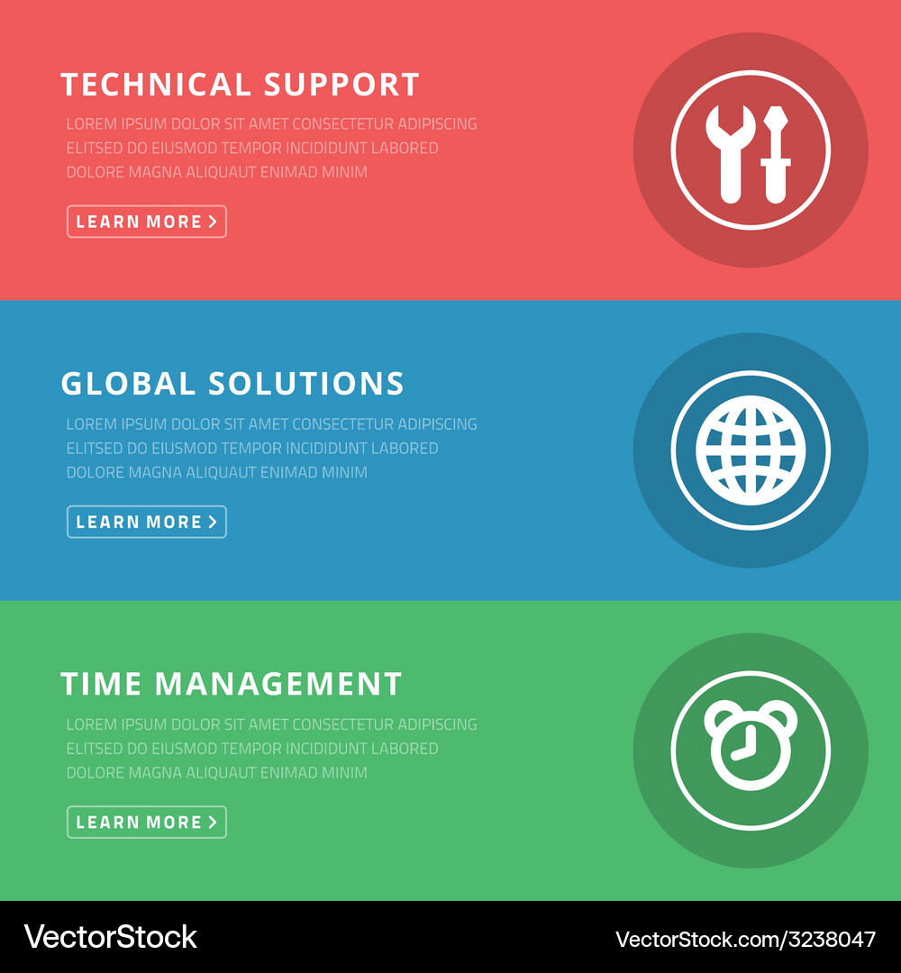 Flat design concept for technical support Vector Image