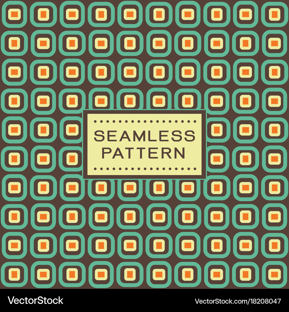 Geometric Retro Pattern Vector Image
