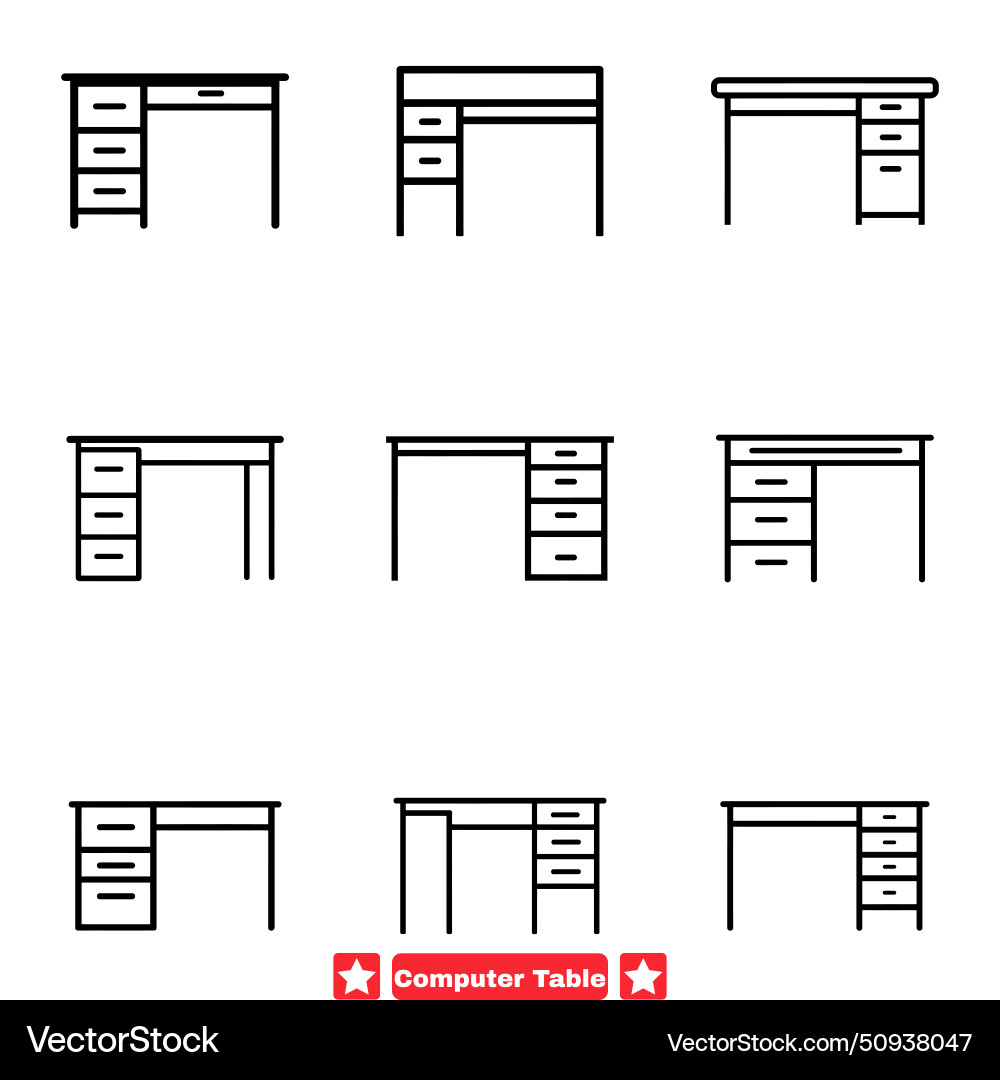 Minimalist workspace essentials stylish computer Vector Image