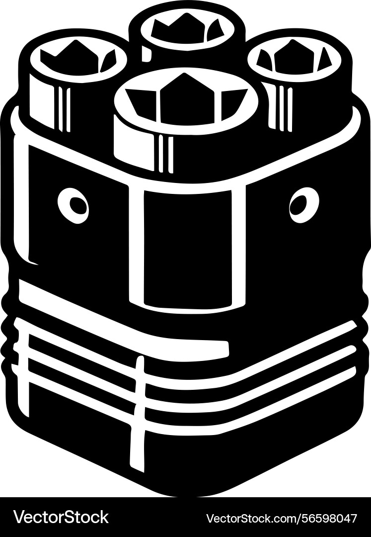 Simple icon of a socket set logo design vector image