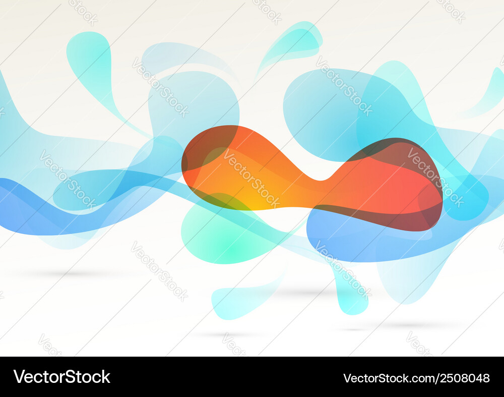 Bright abstract colorful elements flow background Vector Image