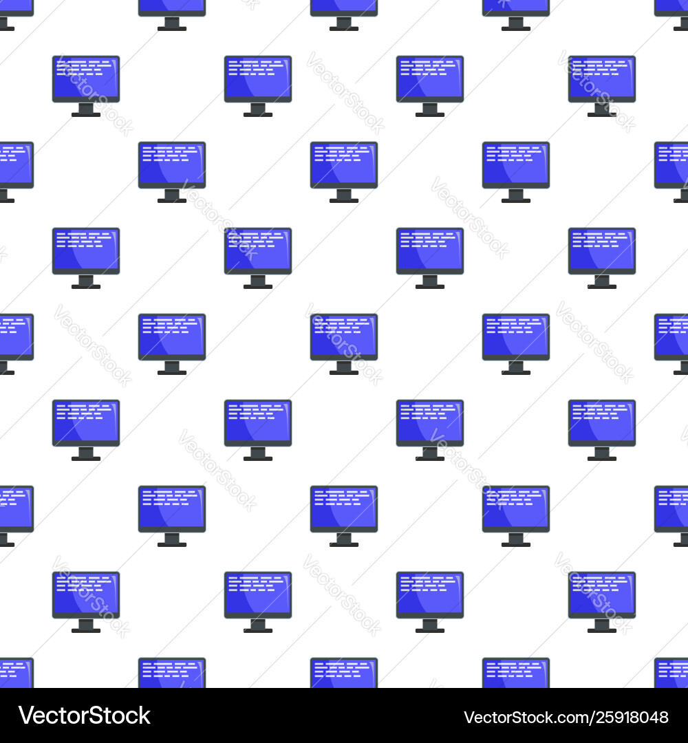 Monitor pattern seamless Monitor pattern seamless Vector Image