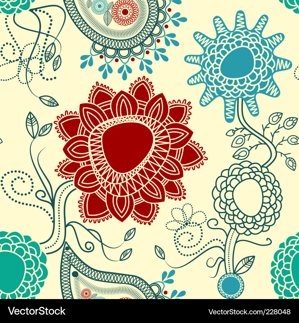 Paisley Drallmuster Vektorbild