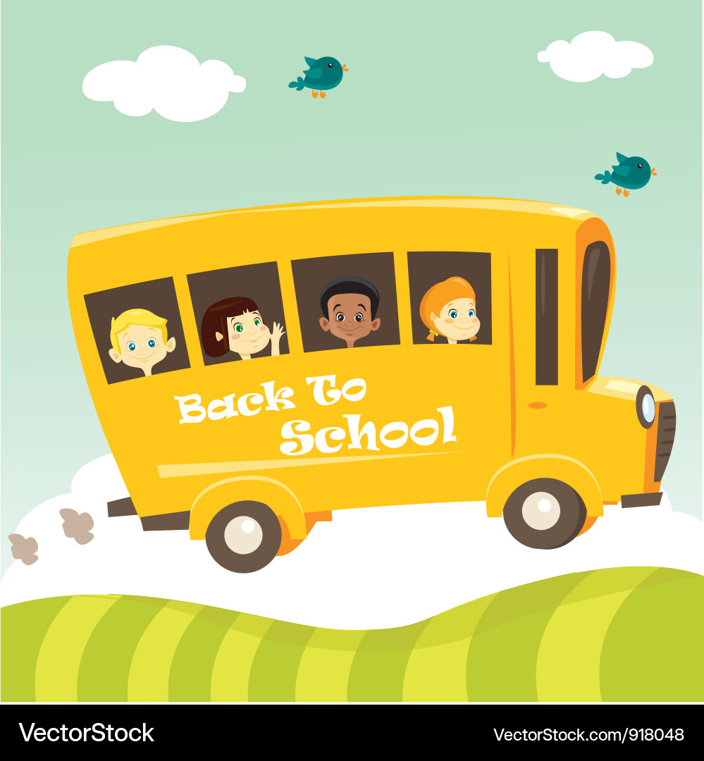 School bus Royalty Free Vector Image - VectorStock
