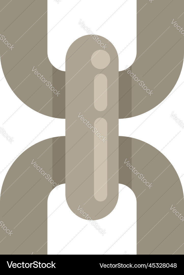 System chain icon flat web link System chain icon flat web link vector image