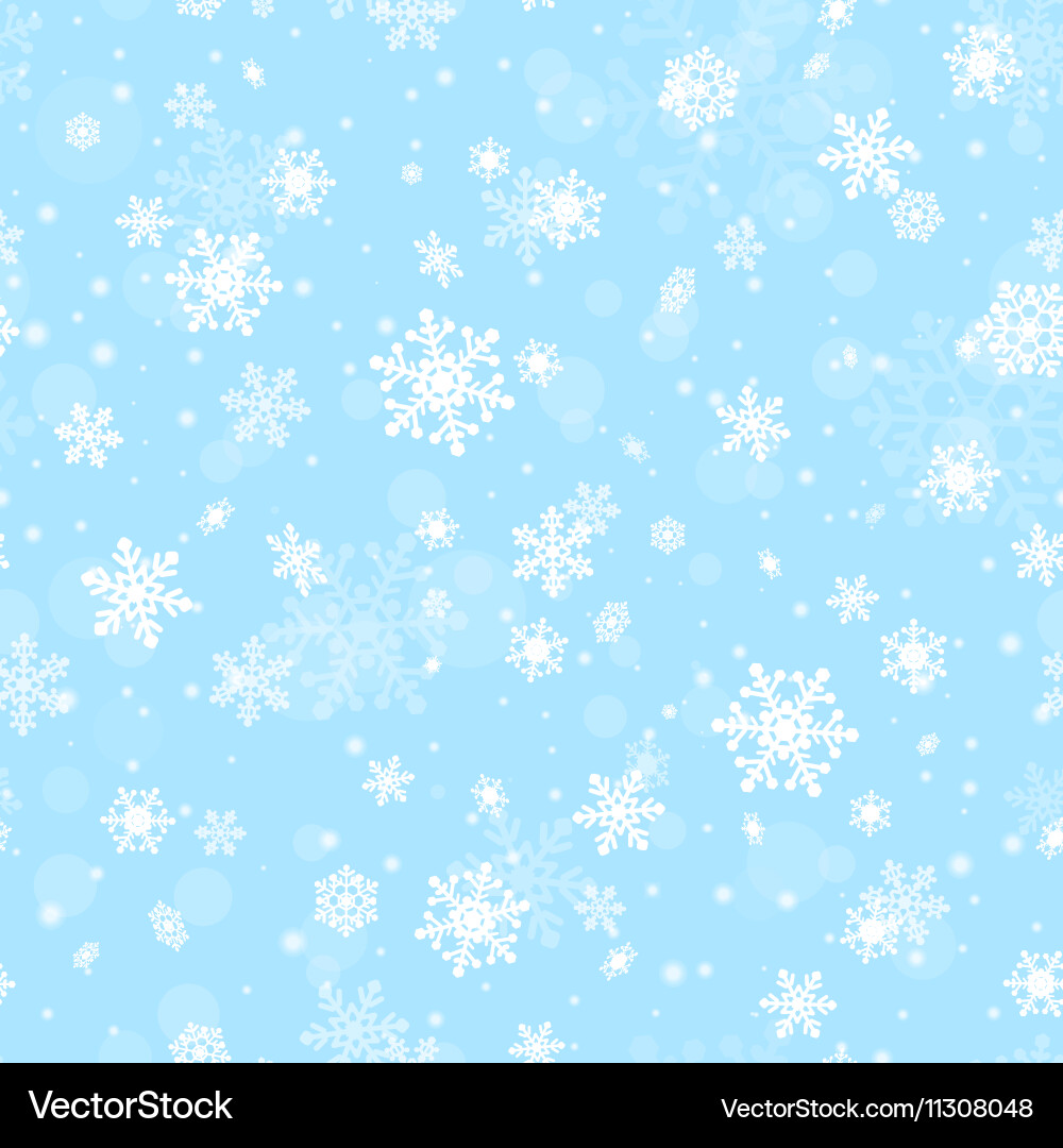 Winter Snowflake Pattern Vector Image