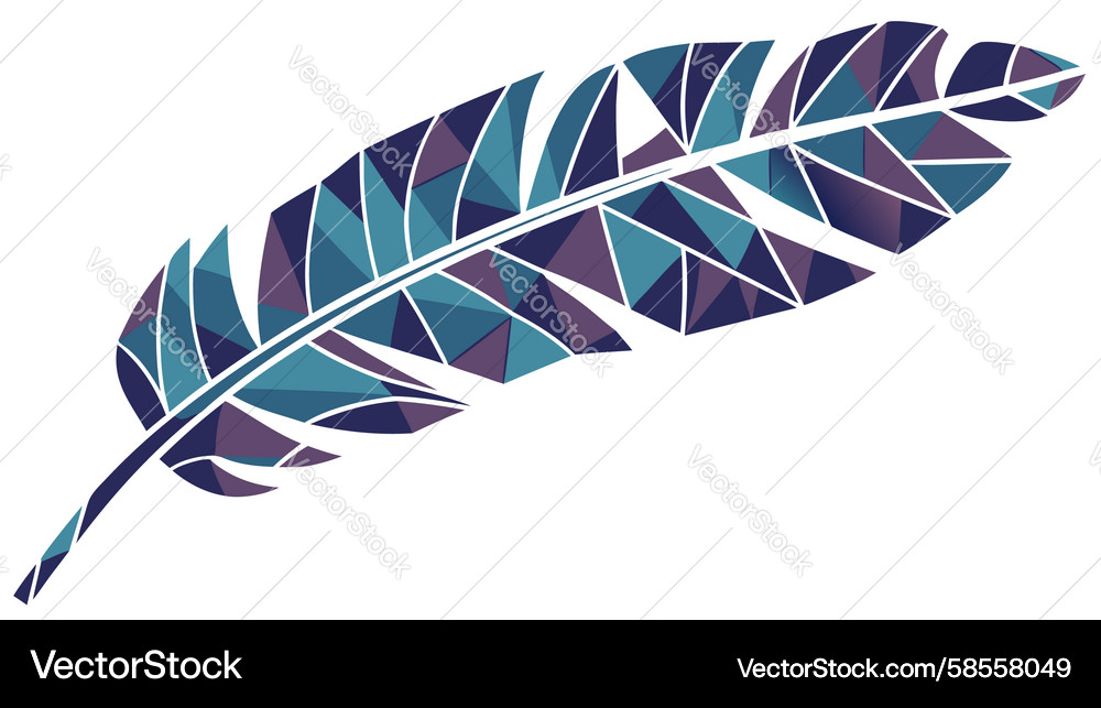 Abstract Feather Pattern Vector Image