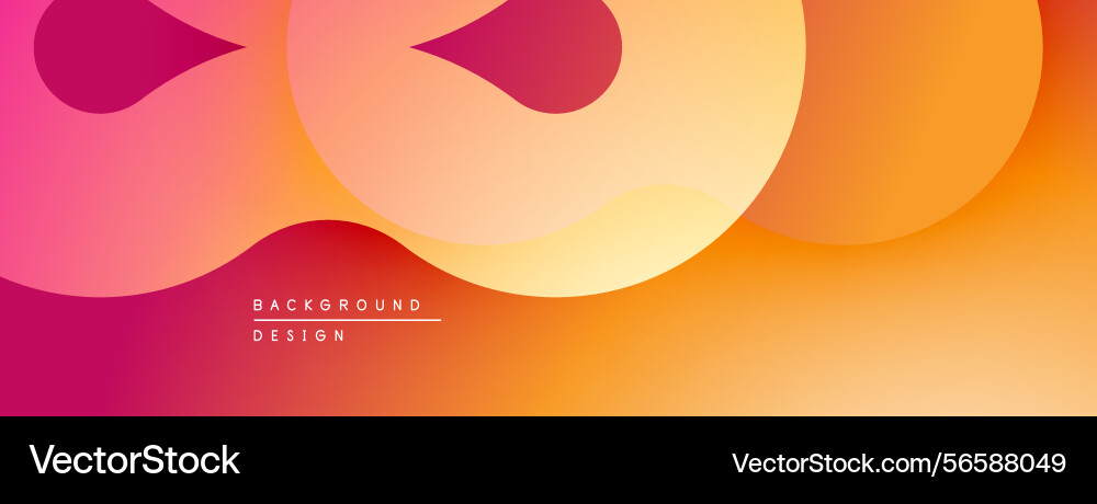 Abstract gradient shapes overlap creating vibrant Abstract gradient shapes overlap creating vibrant vector image