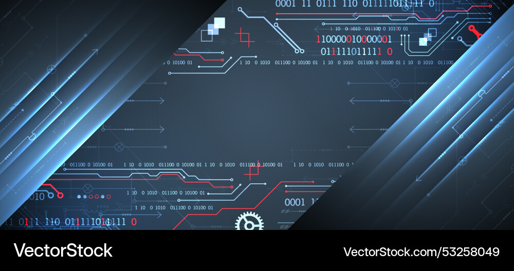 Abstrakte Technologie Konzept Computercode Abstrakte Technologie Konzept Computercode vektorbild