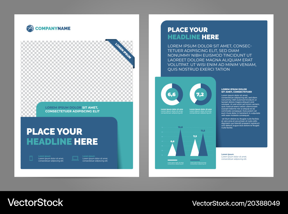 Layout template design vector image