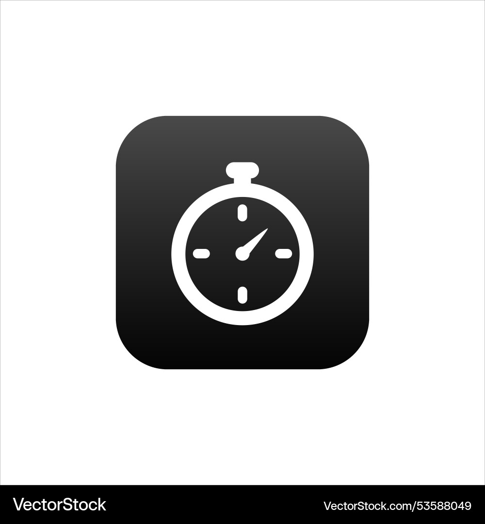 Modern application for clock on mobile phone vector image
