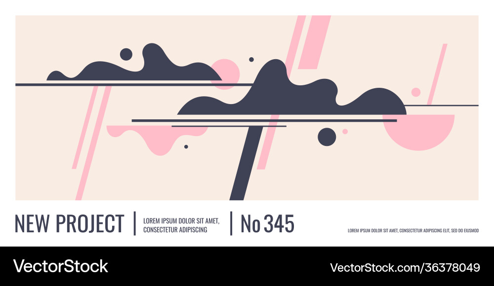 Poster with dynamic waves Poster with dynamic waves Vector Image
