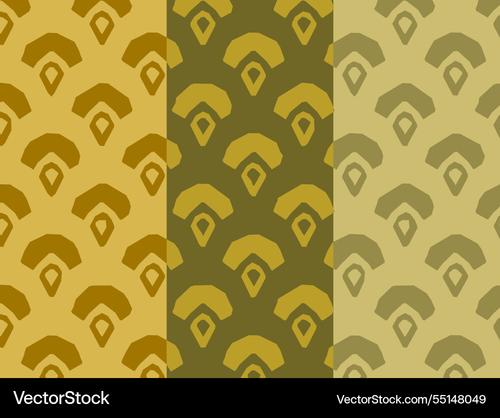 Seamless geometric fan pattern Vector Image