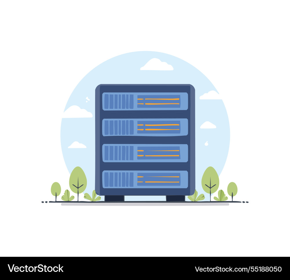 A ai server simple A ai server simple vector image