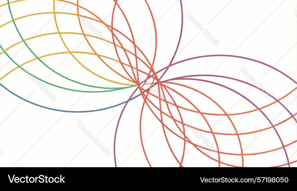 Energetic abstract overlapping lines design vector image