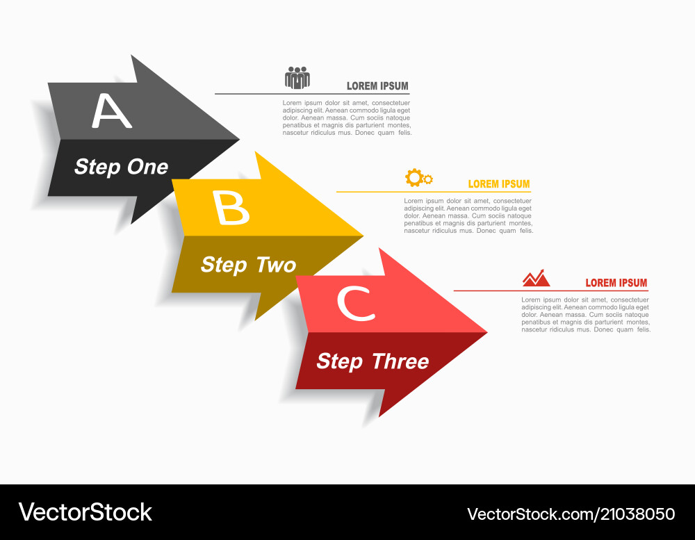 Infographic Workflow Template vector image