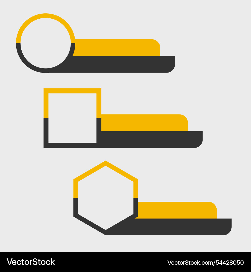 Information bar chart element set Information bar chart element set vector image