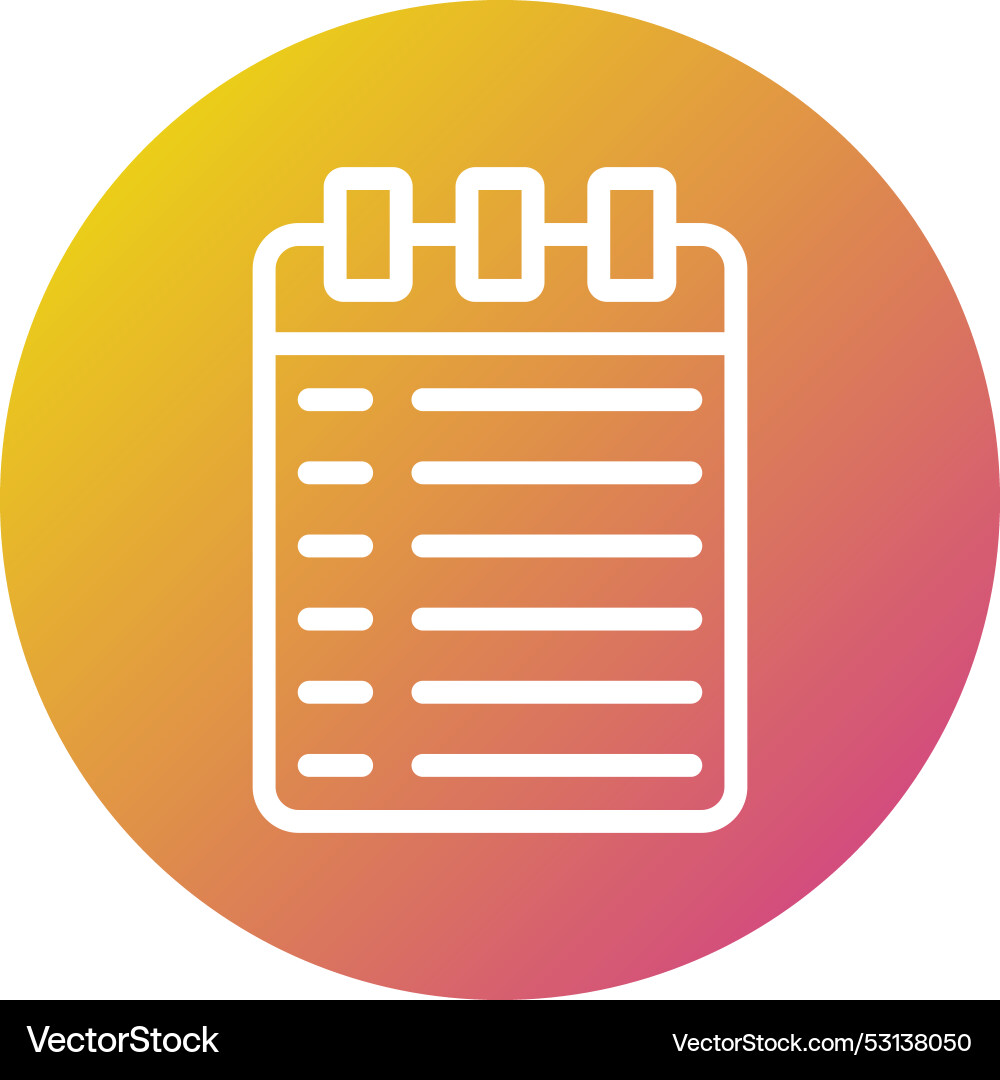 Notebook icon design Vector Image