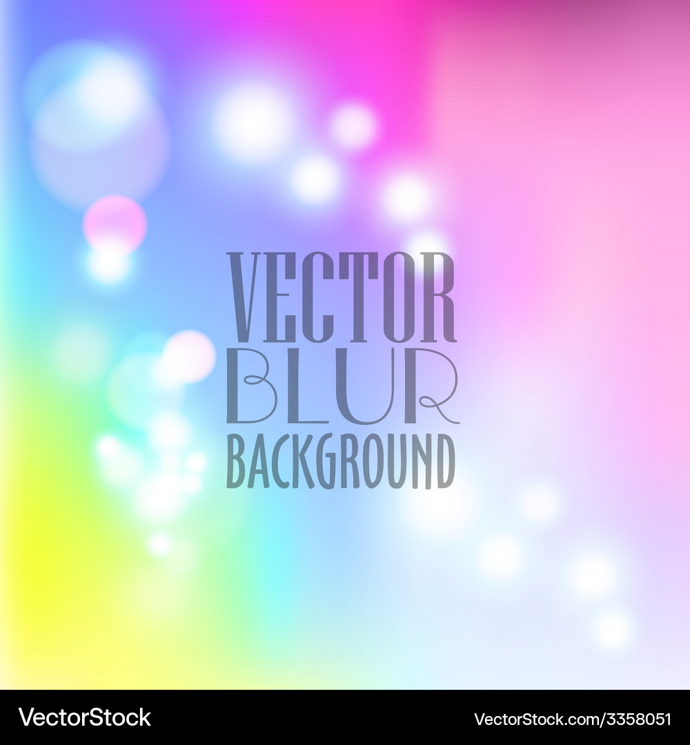 Abstract blur bokeh bright color background Vector Image
