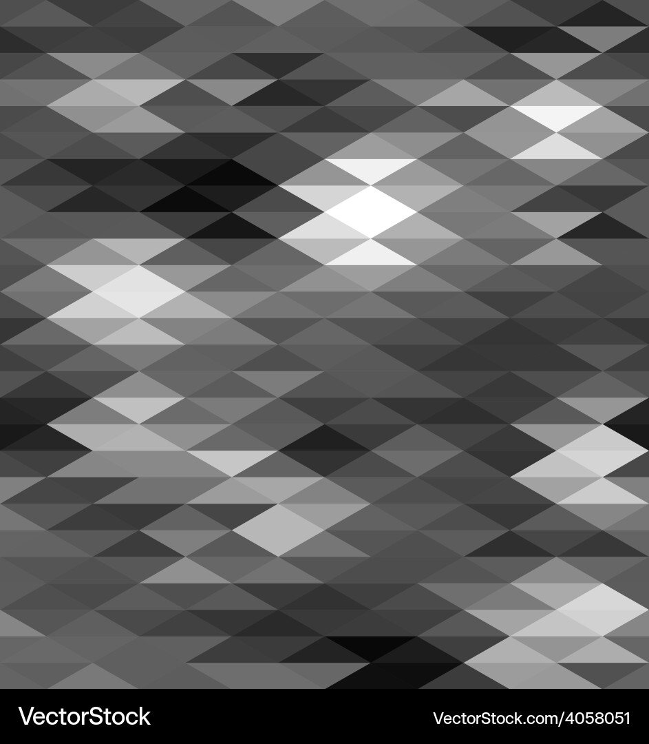 Black Geometric Triangle Pattern Vector Image
