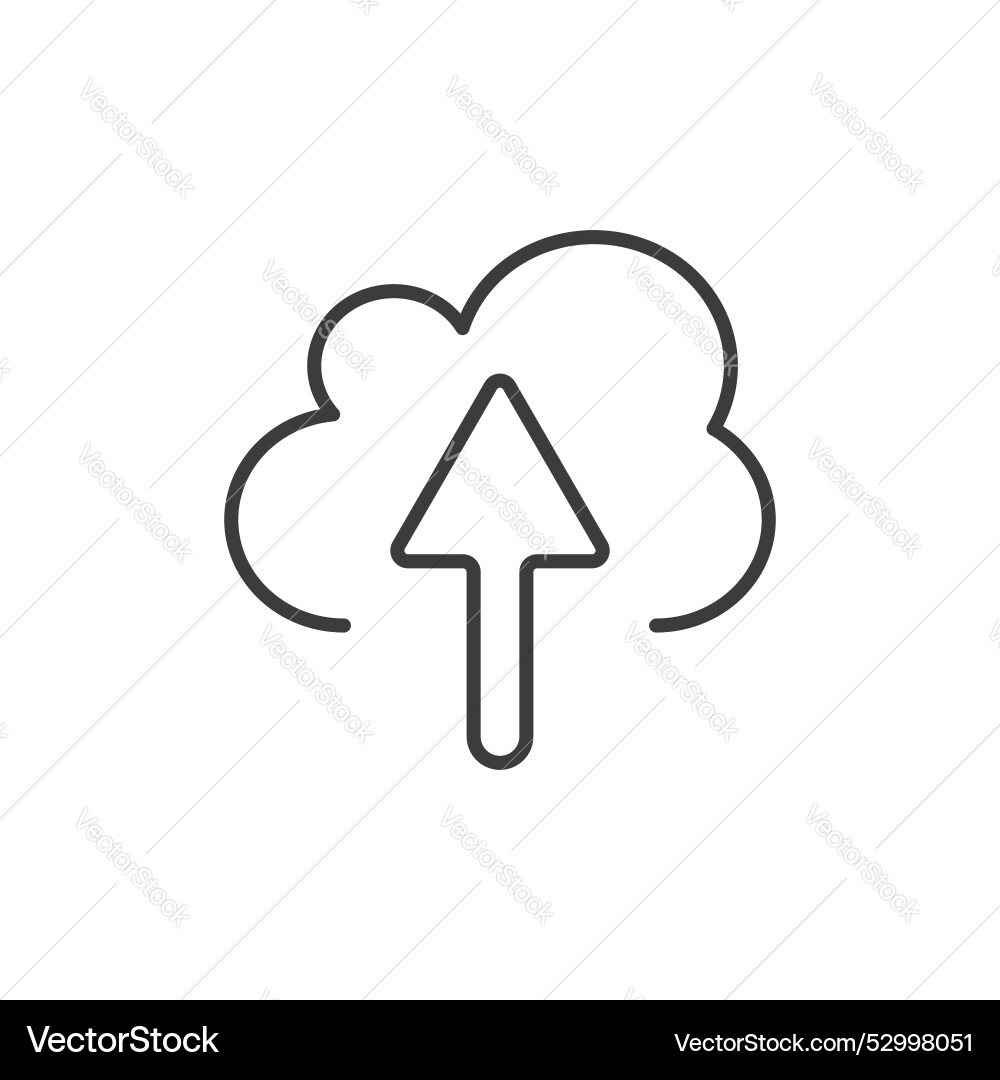 Cloud upload icon set data storage server Vector Image
