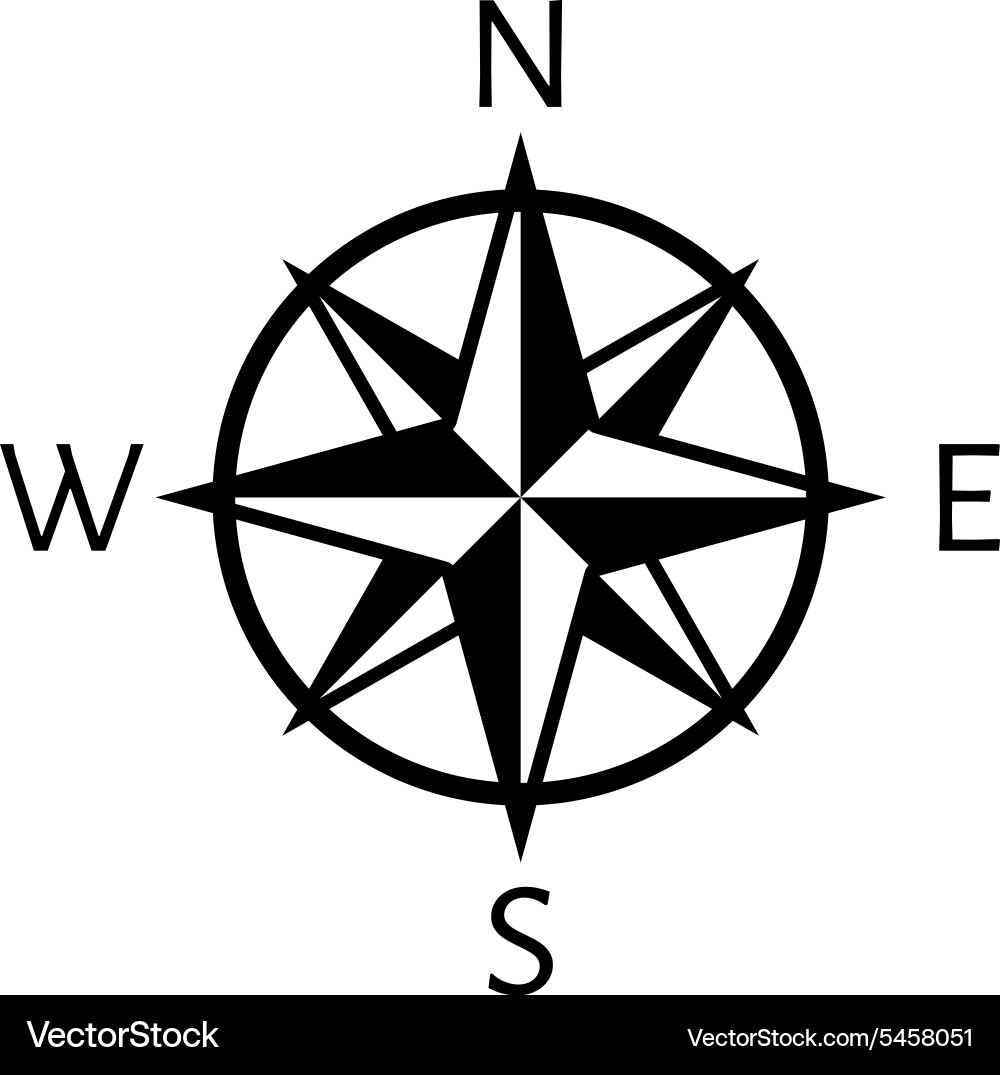 Compass Navigation Symbol vector image