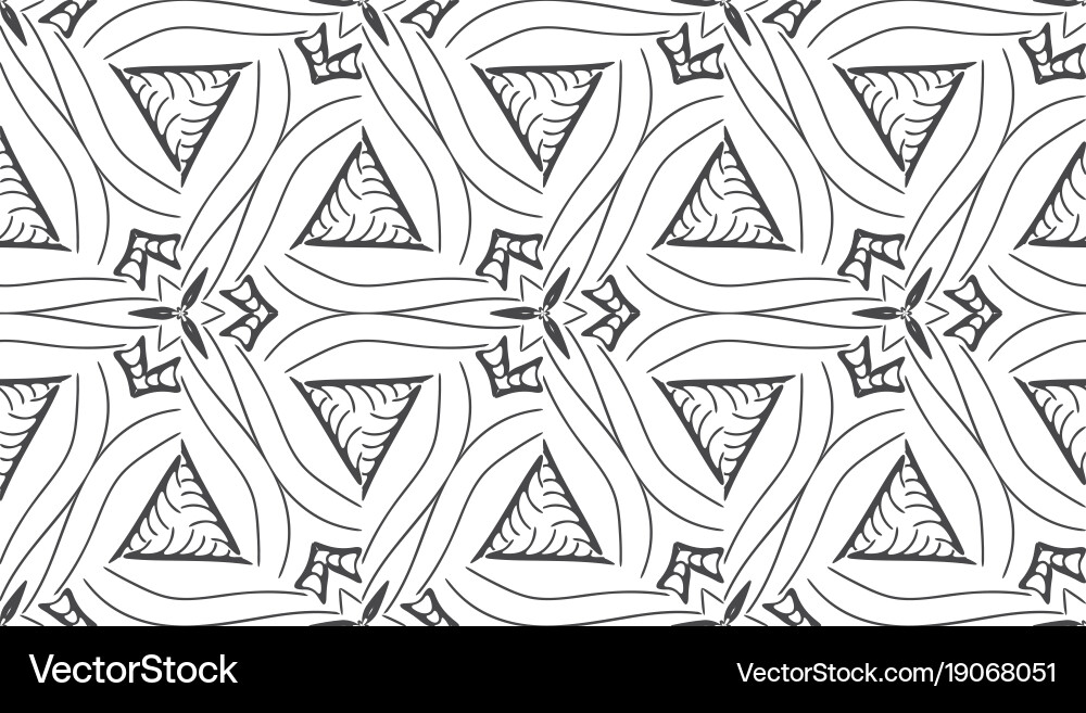 Monochrome Seamless Pattern Vector Image