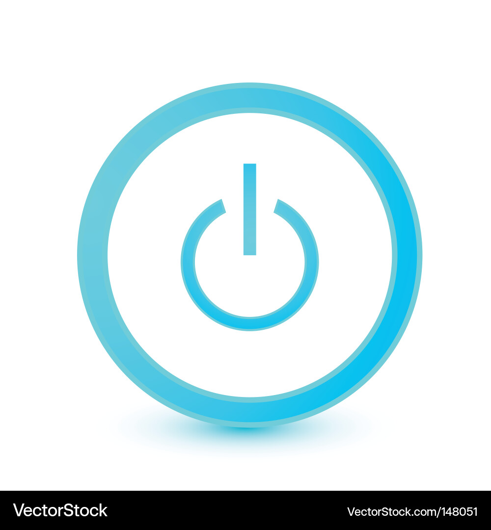 Power Button Icon vector image