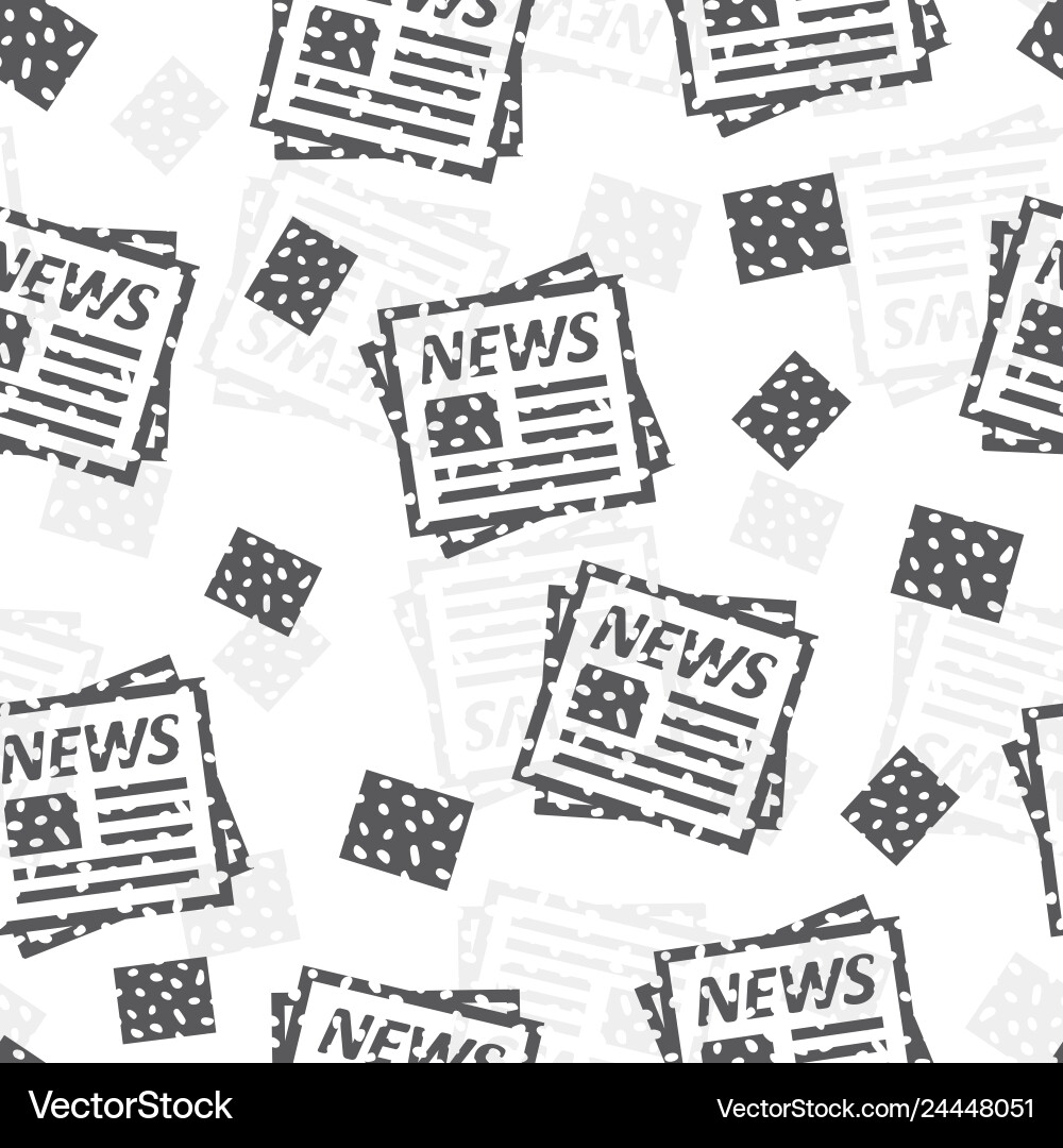 Seamless pattern with newspaper abstract vector image